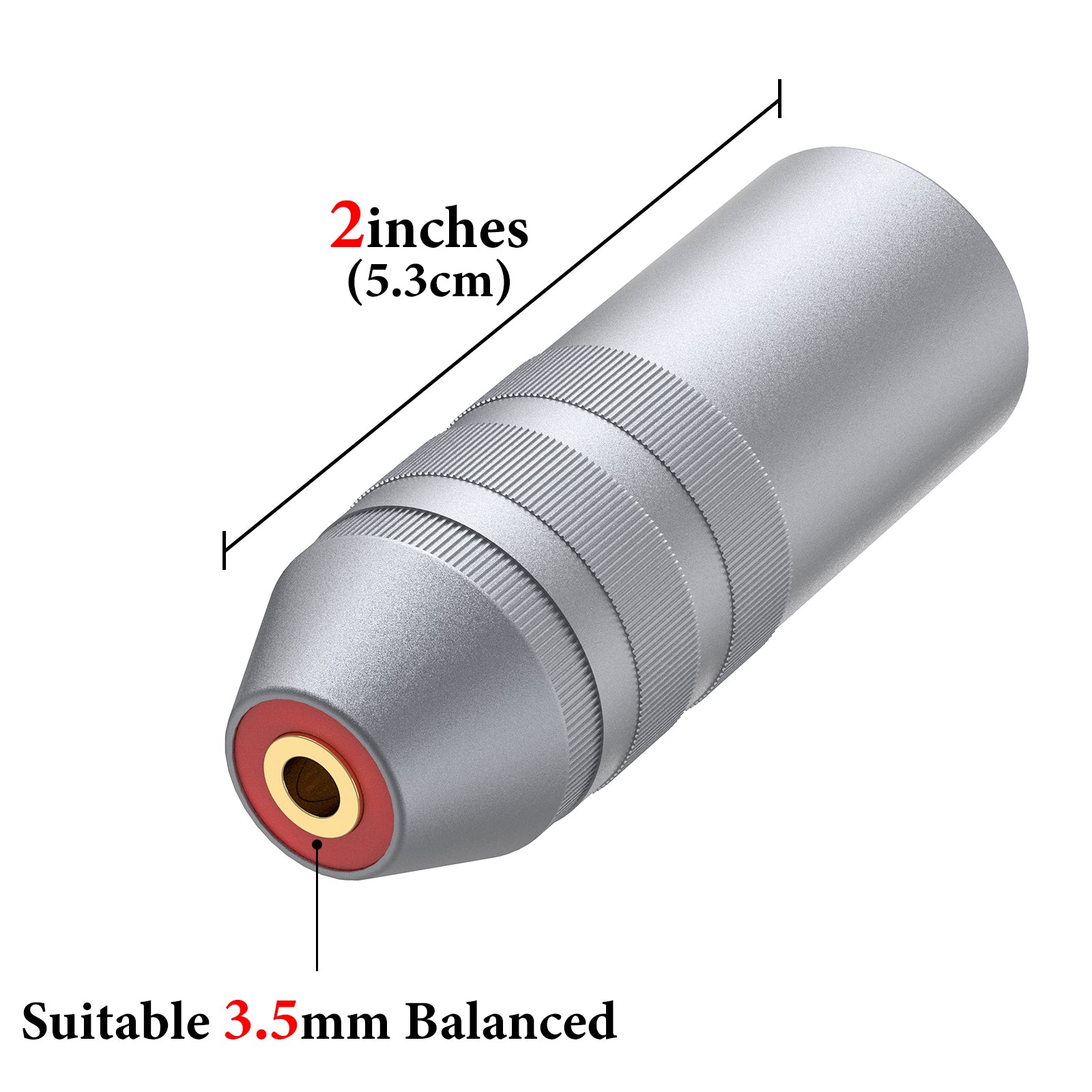 Geekria XLR 4Pin to 3.5mm Balanced Audio Adapter, Aluminum Alloy & Pur