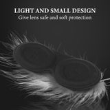 Geekria VR Lens Protective Cover Compatible with Apple Vision Pro and Meta Quest 3, EVA Dust-Proof & Anti-Scratch Protector, VR Headset Accessories (Black, 2 Pcs)