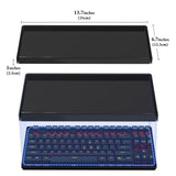 Geekria Tenkeyless TKL Keyboard Dust Cover, Clear Acrylic Keypads Cover for 80% Compact 87 Key Computer Mechanical Gaming Keyboard