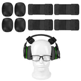 Geekria Comfort Headphones Headband Pressure Relief Pads, Mesh Fabric Headband Cushion Pad for Tight On-Ear/Over-Ear Headsets, Headband Nuggets Damage Free Easy DIY Installation (4 Pack)