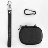 Geekria Shield Earbuds Case Compatible with Jabra Elite 10, Elite 8, Elite 85t, Elite 7 Active True Wireless Earbud, Replacement Hard Shell Travel Carrying Bag with Carabiner Clip (Dark Grey)