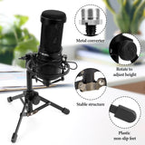 Geekria for Creators Tabletop Tripod Mic Stand Compatible with ATH AT2020, AT2020USB, AT2035, AT2050, ATR2500x Microphones, Desktop Mic Stand with Foldable Non-Slip Feet
