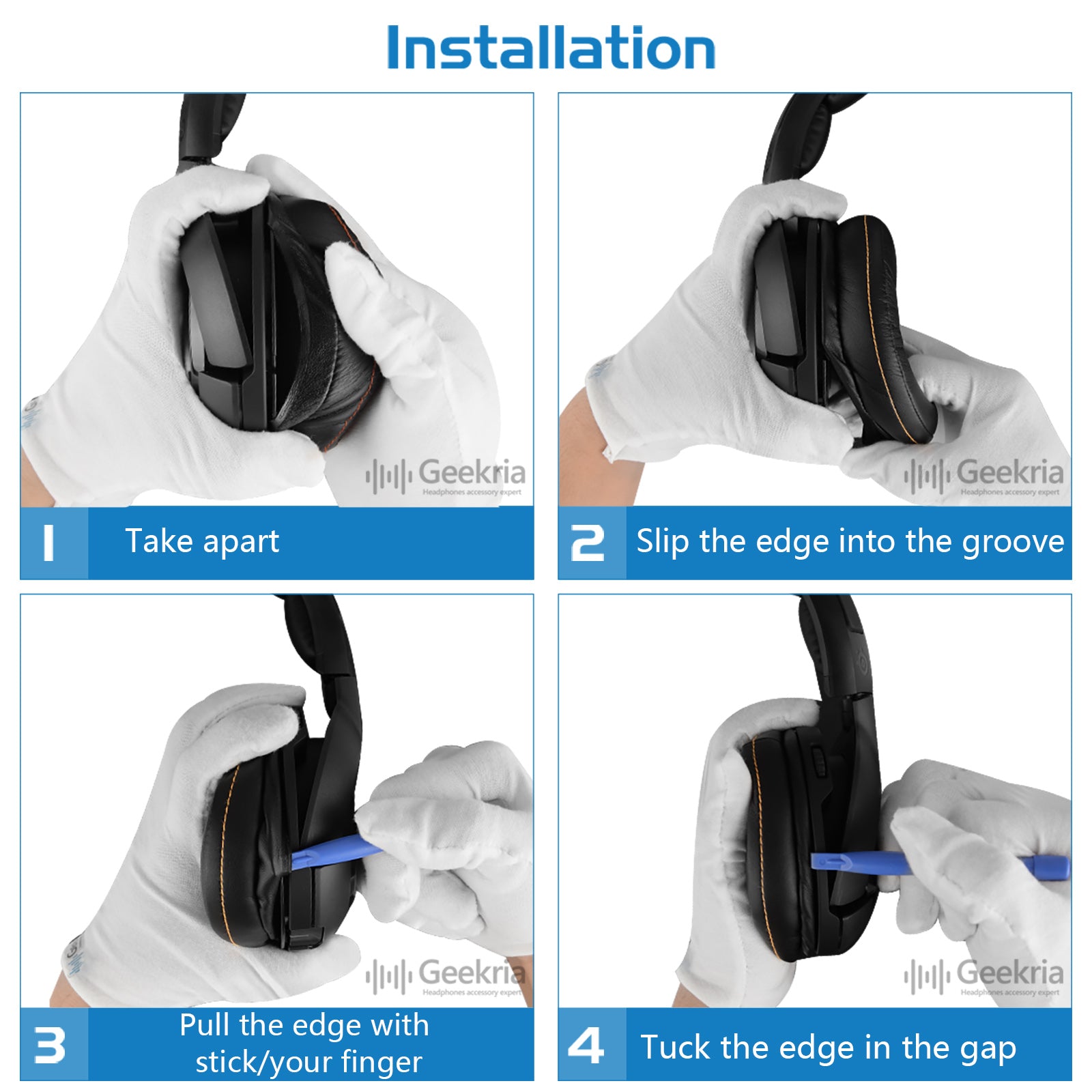 Geekria Earpad Headband Compatible with SteelSeries SIBERIA 800 840