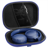 Geekria Shield Headphones Case Compatible with JBL Tune 510BT, Tune 560BT, Tune 570BT, Tune 660 BTNC, Live 400BT, E45BT Case, Replacement Hard Shell Travel Carrying Bag with Cable Storage (Blue)