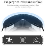 Geekria VR Headset Shell Protective Cover Compatible with Apple Vision Pro, Silicone Soft Screen Protector, Light & Durable Front Face Accessories Comprehensive Protection for VR