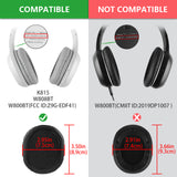 Geekria QuickFit Replacement Ear Pads for Edifier W800BT (FCC ID:Z9G-EDF41), K815, W808BT Headphones Ear Cushions, Headset Earpads, Ear Cups Cover Repair Parts (Black)