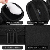 Geekria Shield Earbud Case Compatible with Apple Airpods pro, Technics EAH-AZ100, Beats Studio Buds, Replacement Hard Shell Travel Carrying Bag with Carabiner Clip (Black)
