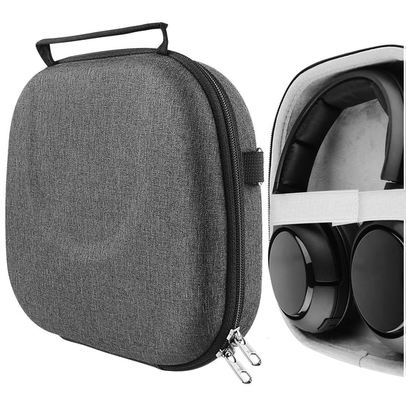 Geekria Shield Headphones Case Compatible with Arctis Nova Pro Wireless X, Arctis Nova Pro Wireless, Arctis Nova 1P Case, Replacement Hard Shell Travel Carrying Bag with Cable Storage (Dark Grey)