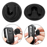 Geekria for Creators Universal Ham CB Radio Microphone Hanger, Round Knob Mic Holder Mount Compatible with Motorola CDM1250, CDM750, GM300, M1225, GM3688 (2 Pack / Black)
