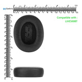 Geekria QuickFit Replacement Ear Pads for JBL LIVE 500BT Headphones Ear Cushions, Repair Parts (Black)