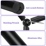 Geekria Metal Mini Tripod for Action Camera, Desktop Tabletop Stand Compact, Portable Travel, Compatible with DJI Osmo Pocket 3, Action 5 Pro Camera (Large / Black)