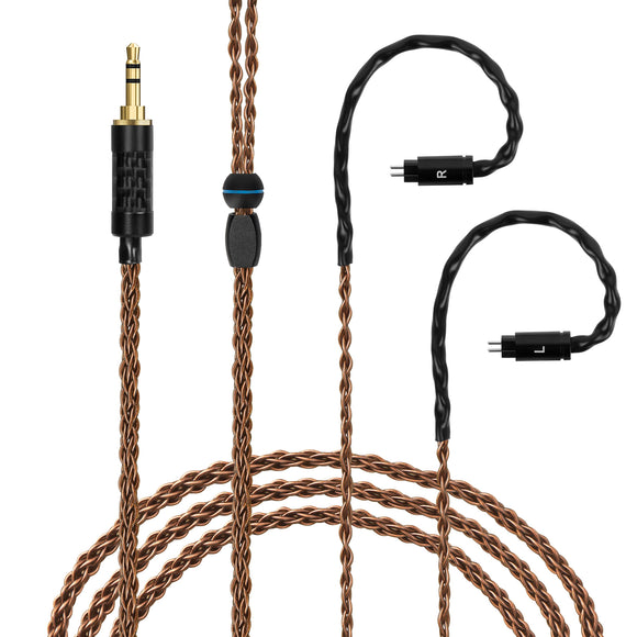 Geekria Apollo Single Crystal Copper Upgrade Audio Cable Compatible with Linsoul KZ ZS10 Pro, SIMGOT EM6L, 7Hz x Crinacle Zero:2, KZ ZAS 3.5mm to 0.78mm 2 Pin Replacement Cord (4.9 ft / 1.5 m)