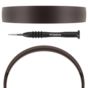 Geekria Plastic Headband Pad Compatible with Beats Studio Pro Headphones, Replacement Band Repair Part (Dark Coffee)