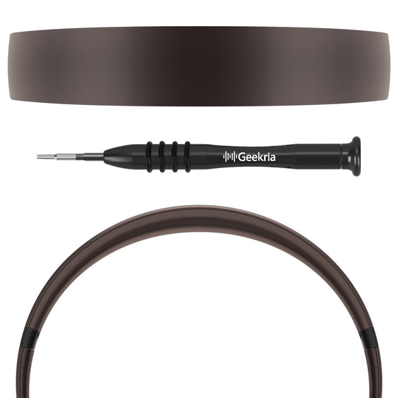 Geekria Plastic Headband Pad Compatible with Beats Studio Pro Headphones, Replacement Band Repair Part (Dark Coffee)