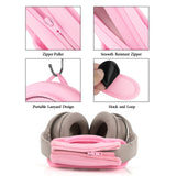 Geekria Short Replacement Medium Hook and Loop Headband Cover + Cooling-Gel Pad Set, Compatible with Skullcandy, Bose, JBL, Sony Headphones Accessory, Easy DIY Installation (Pink)