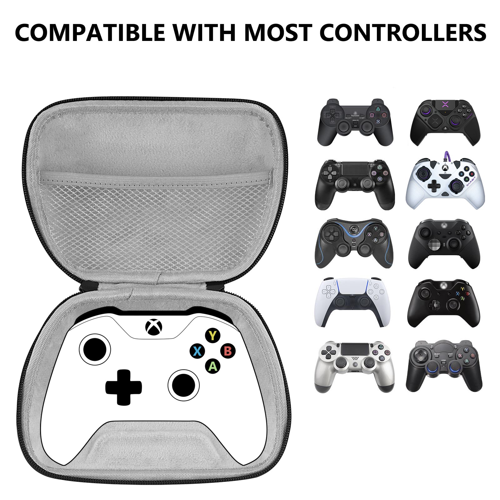 Geekria Controller Travel Case Compatible with RAZER Wolverine V3 Pro,