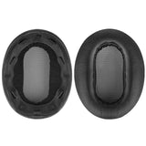 Geekria QuickFit Replacement Ear Pads for Sony MDR-1AM2, MDR-1AM2/B Headphones Ear Cushions, Headset Earpads, Ear Cups Repair Parts (Black / Plastic Ring)