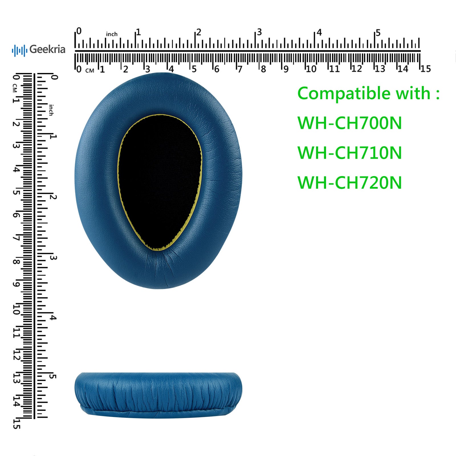 Geekria QuickFit Replacement Ear Pads for Sony WH-CH700N, WH-CH710N, W