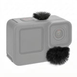 Geekria for Creators Camera Mic Wind Muff Compatible with GoPro Hero 13, 12, 11, 10, 9, 8 Action Camera, Dead Cat Windscreen Microphone Cover for Hero Series (Black)