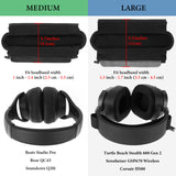 Geekria Hook and Loop Headband Cover + Headband Pad Set, Headband Protector with Zipper Closure, DIY Installation No Tool Needed, Compatible with Medium Sized Headphones