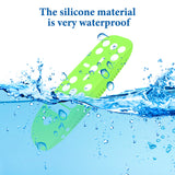 Geekria Glow in Dark Green Silicone Protective Remote Case for PS5, Shock-Absorption Washable, Ergonomic Design Full Body Protector Skin for PS5 Remote Control