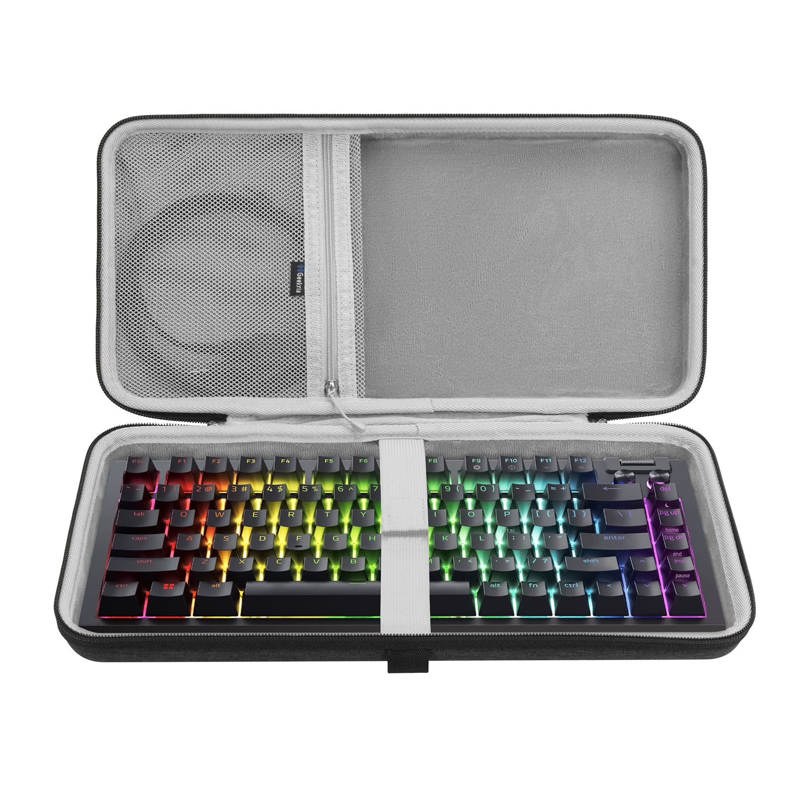 Geekria 75% Keyboard Case, Hard Shell Travel Carrying Bag