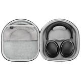 Geekria Shield Headphones Case for Lay Flat Over-Ear Headphones, Replacement Hard Shell Travel Carrying Bag with Cable Storage, Compatible with Steelseries, B&W, Skullcandy, Shure Headsets (Grey)