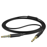 Geekria Audio Cable with Mic Compatible with Sony WH-CH520 WH-CH720N INZONE H5 WH-1000XM5 WH-1000XM4 Cable, 3.5mm Replacement Stereo Cord with Inline Microphone and Volume Control (4 ft/1.2 m)