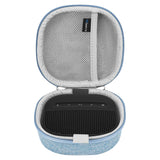 Geekria Hard Shell Carrying Case Compatible with Bose SoundLink Micro II Bluetooth Speaker, Portable Travel Bag with Cable Storage, Protective Cover with Keychain Hook (Blue)