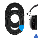 Geekria Gel Ear Pads for 3M WorkTunes (90541, 90542, 90543, 90544)/ Peltor Sport (Tactical TAC100/ 300/ 500)/ ZOHAN (EM033/ 037/ 042)/ PROHEAR(032/033/037) Headphones, Ear Cushions (Black)