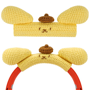 Geekria Knit Fabric Headband Cover Compatible with Bose QC45, QC35 II, Sony WH-1000XM5, 1000XM4, Beats Solo4, Studio3, JBL Tune 720BT Headphones, Easy DIY Installation (Yellow)