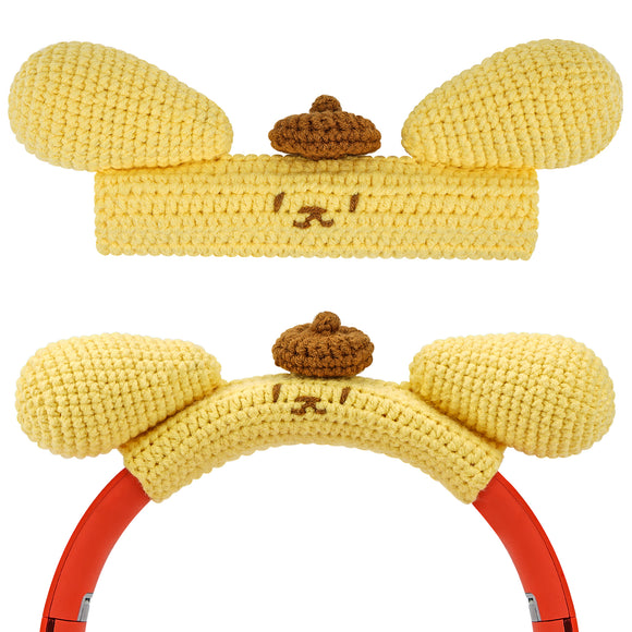 Geekria Knit Fabric Headband Cover Compatible with Bose QC45, QC35 II, Sony WH-1000XM5, 1000XM4, Beats Solo4, Studio3, JBL Tune 720BT Headphones, Easy DIY Installation (Yellow)