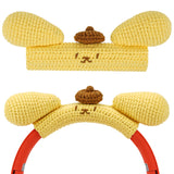 Geekria Knit Fabric Headband Cover Compatible with Bose QC45, QC35 II, Sony WH-1000XM5, 1000XM4, Beats Solo4, Studio3, JBL Tune 720BT Headphones, Easy DIY Installation (Yellow)