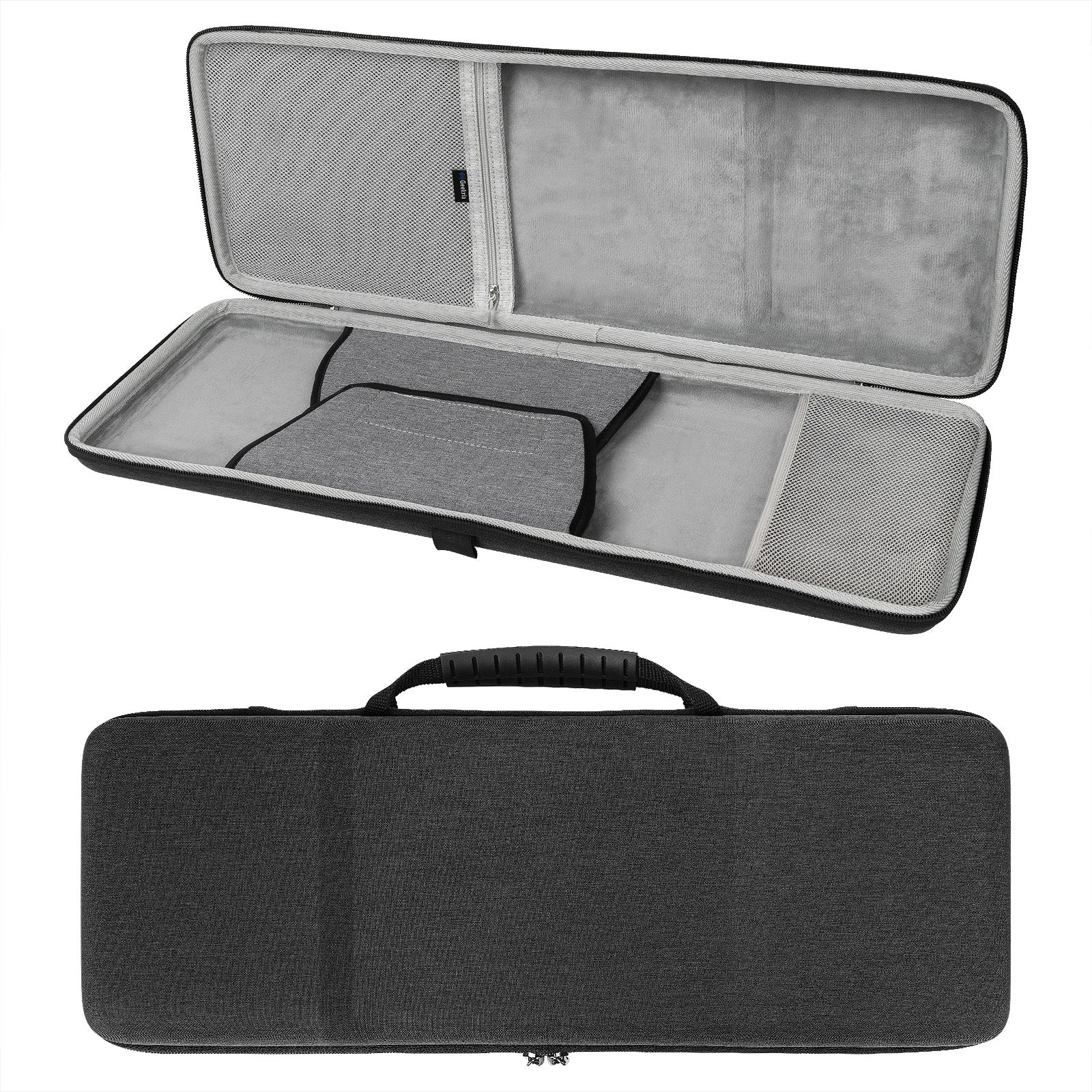 Geekria 90%-96% Keyboard and Mouse Case, Hard Shell Travel Carrying Ba