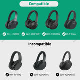 Geekria Shield Case Compatible with Sony WH-XB910N, WH-XB900N, WH-H900N, WH-1000XM2 Headphones, Replacement Protective Hard Shell Travel Carrying Bag with Cable Storage (Dark Grey)