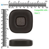 Geekria QuickFit Replacement Ear Pads Compatible with Marshall Major V On-Ear Headphones, Repair Parts (Brown)