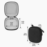 Geekria Hard Shell Mouse Case Compatible with Logitech Mobi Fold, Travel Carrying Bag (Dark Gray)
