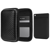 Geekria Hard Carrying Travel Case Compatible with Plaud Note AI & Note Pro Digital Recorder, Includes Silicone Protective Case and Travel Storage Box with Cable Storage (Black)