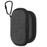Geekria Headphones Carrying Case Compatible with Panasonic Technics EAH-AZ70W, Philips Fidelio T1 Earbuds Case, Replacement Protective Travel Pouch Bag with Cable Storage (Dark Grey)
