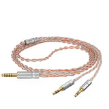 Geekria 4.4mm Balanced Cable Compatible with HIFIMAN Sundara-C, SUNDARA, HE4XX, 400i, HE1000V2, Denon AH-D600, AH-D7200, 5N OCC Braided Silver Plated Audio Cord (4.4mm to Dual 3.5mm Male / 5ft)