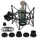Geekria for Creators Microphone Shock Mount Compatible with Blue Ember, Bluebird SL, Babybottle SL, Spark SL, Kiwi Mic Anti-Vibration Suspension Adapter Clamp Mic Holder Clip (Black)
