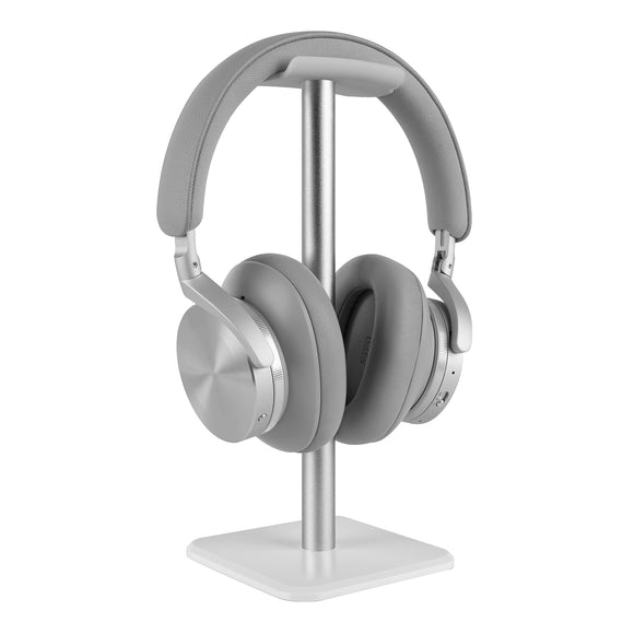 Geekria Aluminum Alloy Headphone Stand for Over-Ear Headphones, Gaming Headset Holder, Desk Display Hanger with Solid Heavy Base Compatible with Beats SoloPro, Bose QC35 (White)