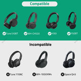 Geekria Shield Headphones Case Compatible with Sony WH-CH520/CH510, AKG Y50BT, JBL Tune 510BT, Replacement Hard Shell Travel Carrying Bag with Cable Storage (Red)