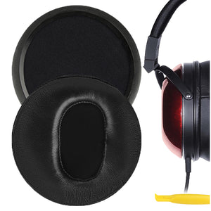 Geekria Elite Sheepskin Replacement Ear Pads for Fostex TH600, TH610, TH500RP, TH900, TH900 MKII, Mass Drop x Fostex TH-X00 Headphones Ear Cushions, Headset Earpads, Ear Cups Cover (Black)