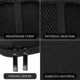 Geekria Shield Earbuds Case Compatible with Apple AirPods 4/3/2/Pro 2 True Wireless Earbud, Replacement Hard Shell Travel Carrying Bag with Carabiner Clip, Portable, Waterproof (Black)
