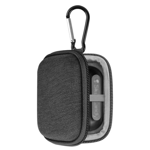 Geekria Shield Headphones Case Compatible with Skullcandy Jib True 2, Indy, Grind Fuel Dime 3 True Wireless In-Ear Earbud Case, Replacement Hard Shell Travel Carrying Bag with Cable Storage (Grey)