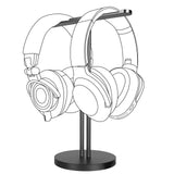 Geekria Aluminum Alloy Dual Headphones Stand for Over-Ear Headphones, Gaming Headset Holder, Desk Display Hanger with Solid Heavy Base Compatible with Beats, Bose, SONY, AKG, ATH (Black)