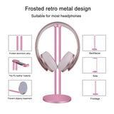 Geekria Aluminum Alloy Headphones Holder for Over-Ear Headphones, Gaming Headset Holder, Desk Display Hanger with Solid Heavy Base, Compatible with HyperX, Bose, Sony, Sennheiser (Rose Gold)