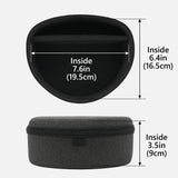 Geekria Shield Case Compatible with Sony WH-XB910N, WH-XB900N, WH-H900N, WH-1000XM2 Headphones, Replacement Protective Hard Shell Travel Carrying Bag with Cable Storage (Dark Grey)