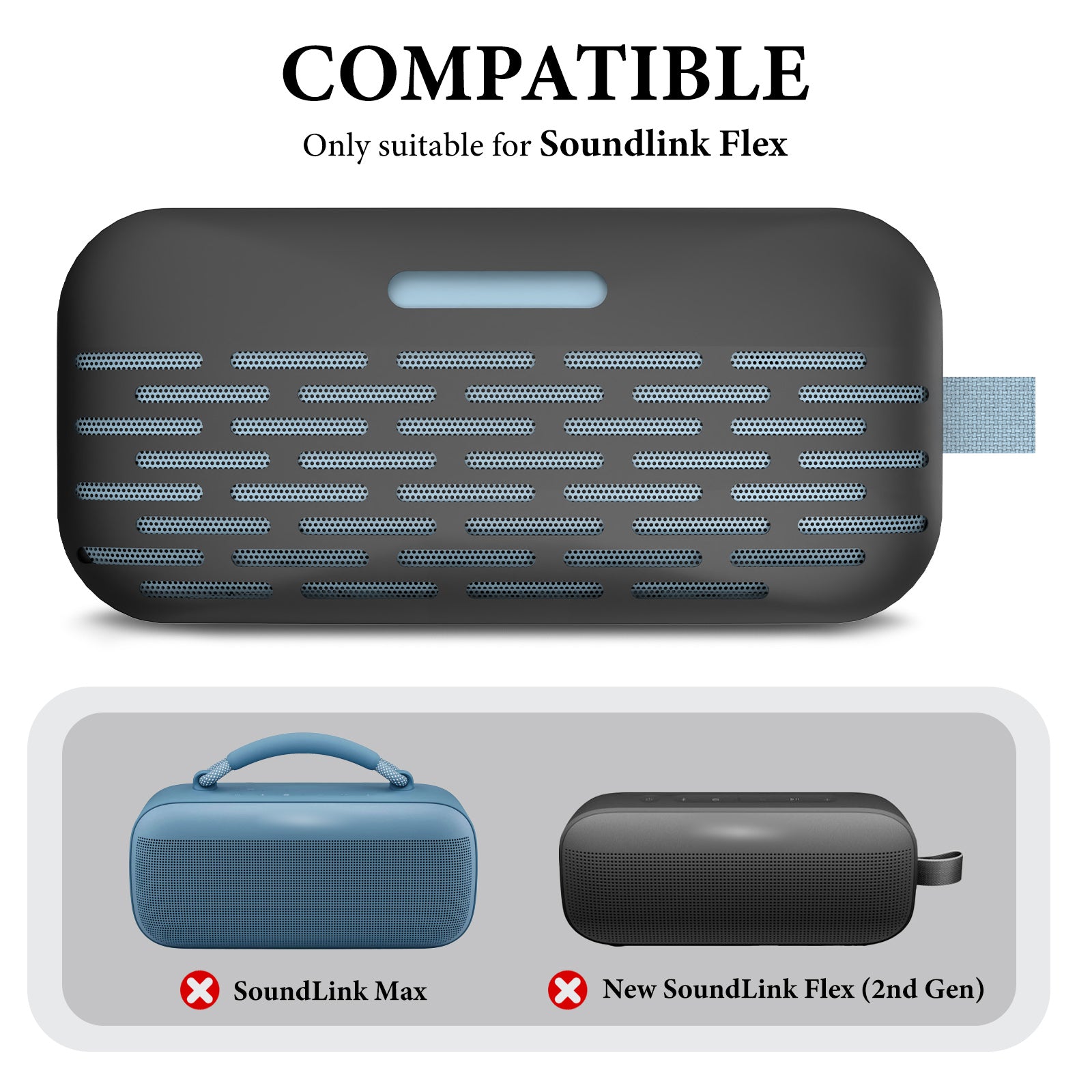 SoundLink Flex Bluetooth speakerシリコンカバー付 Amazon.com: co2CREA Soft Silicone Case Replacement for Bose
